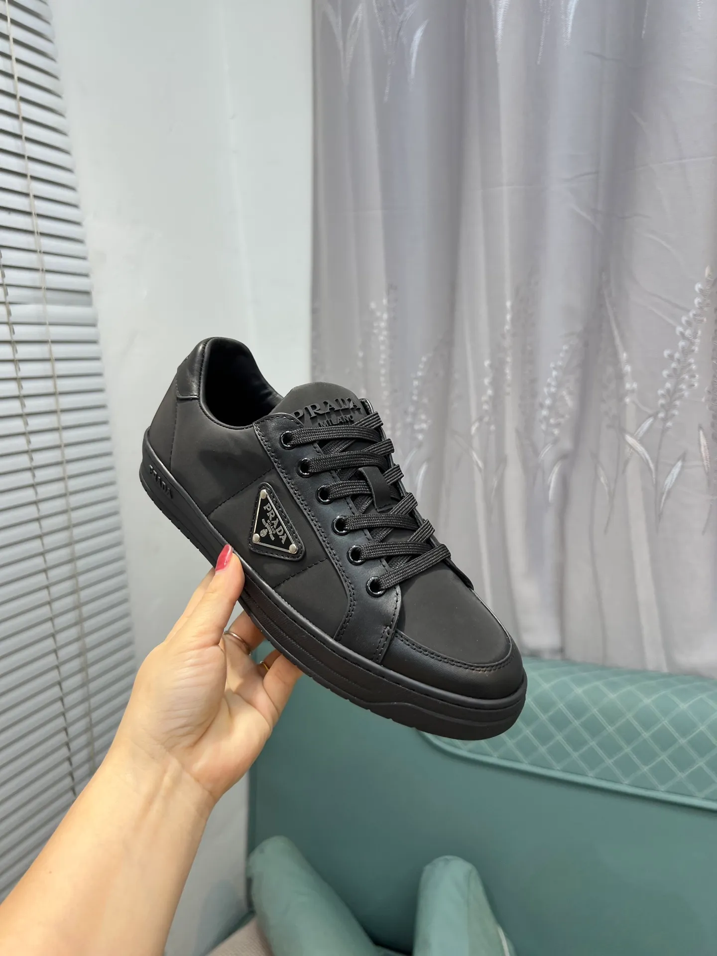 Men's shoes 💰540 [PRADA] Men's shoes are popular in the counter, official website synchronization, 1 high-quality shipment ✔️ Original frosted cowhide + cowhide lining, 1🆚1 replica, original sole, 38-45 (45 customized, non-refundable)